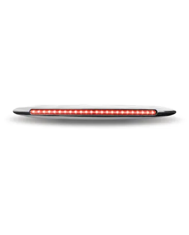 TXTLED-F17CR - Slim Marker 17" Flatline Clear Red LED (24 Diodes)