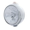 UP32407-Chrome Guide 682-C Headlight Crystal H4 & Dual Mode LED Signal - Clear Lens