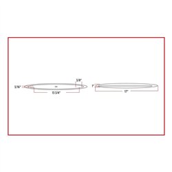 TXTLED-F17R - Slim Marker 17" Flatline Red LED (24 Diodes)
