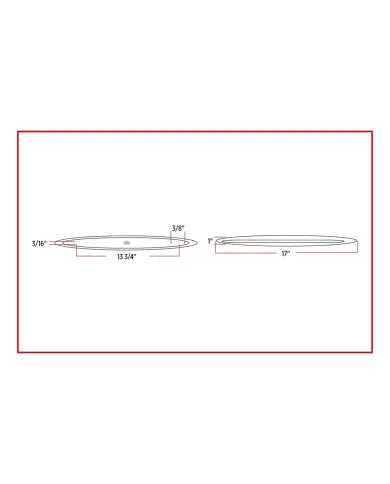 TXTLED-F17R - Slim Marker 17" Flatline Red LED (24 Diodes)