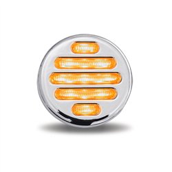 TXTLED-F2CA - 2" Flatline Clear Amber LED (9 Diodes)