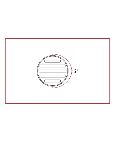 TXTLED-F2CA - 2" Flatline Clear Amber LED (9 Diodes)
