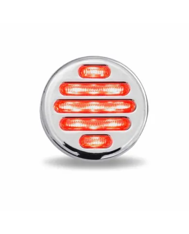 TXTLED-F2CR - 2" Flatline Clear Red LED (9 Diodes)